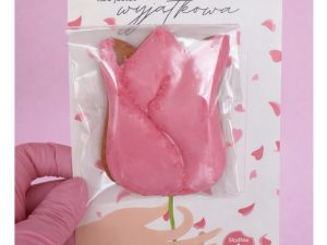 Kartka z kwiatkiem na Dzień Kobiet