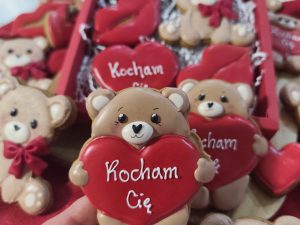 Miś walentynkowy z sercem