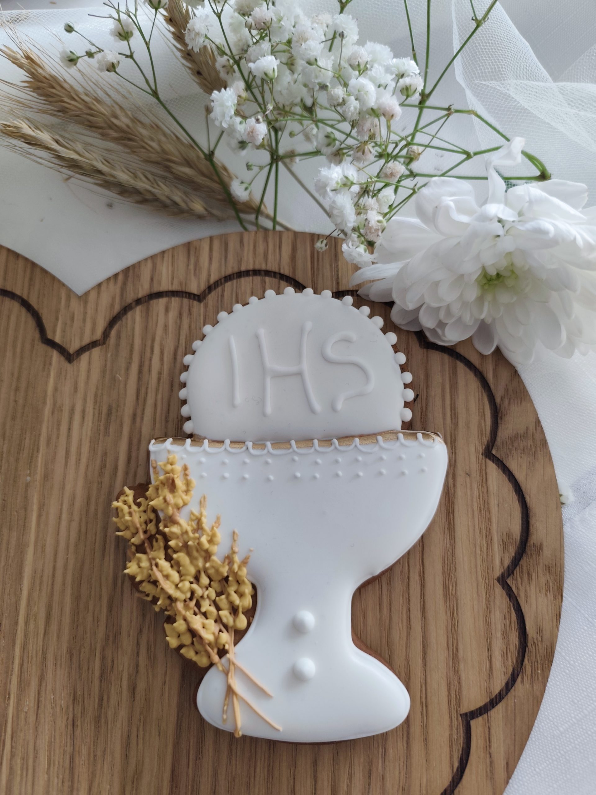 Kielich z hostią podziękowanie na I Komunię Świętą - obrazek 2