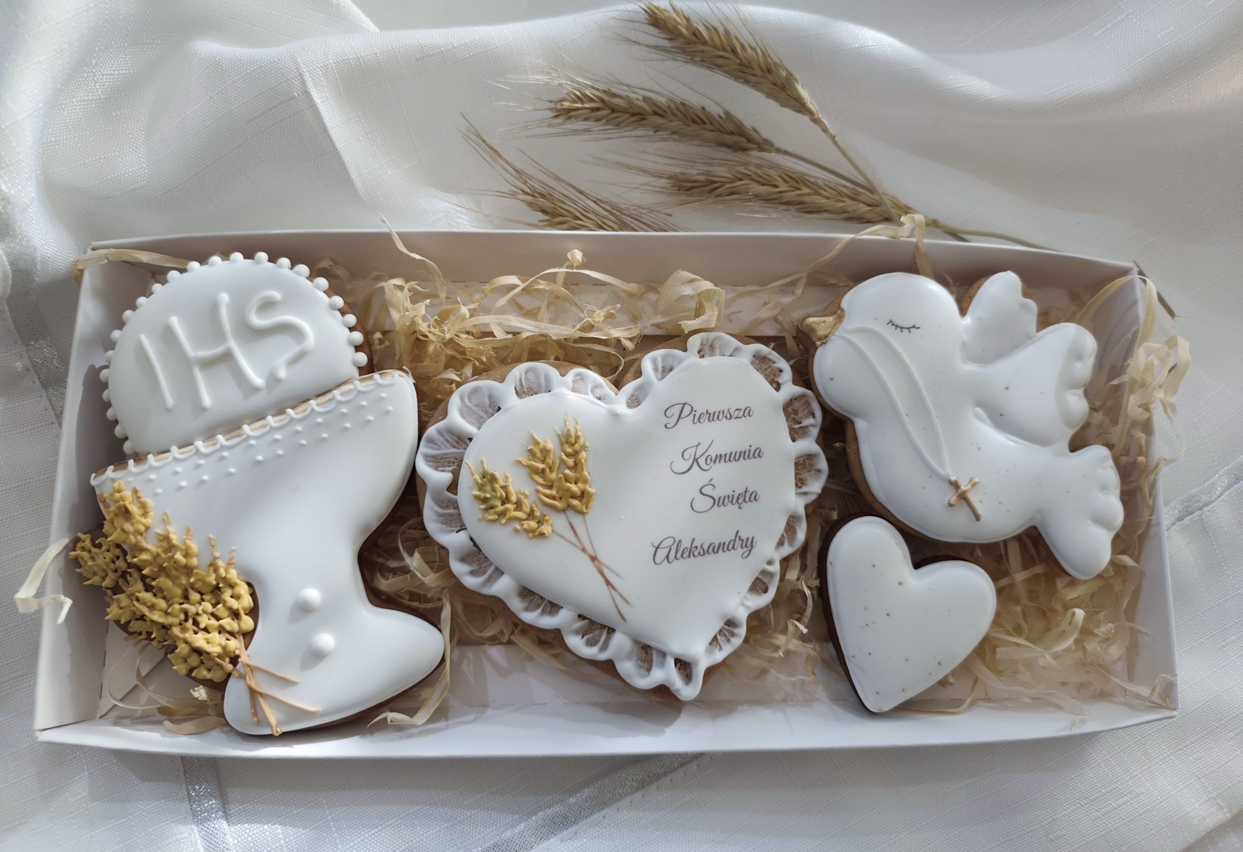 Zestaw z kłosami I Komunia Święta